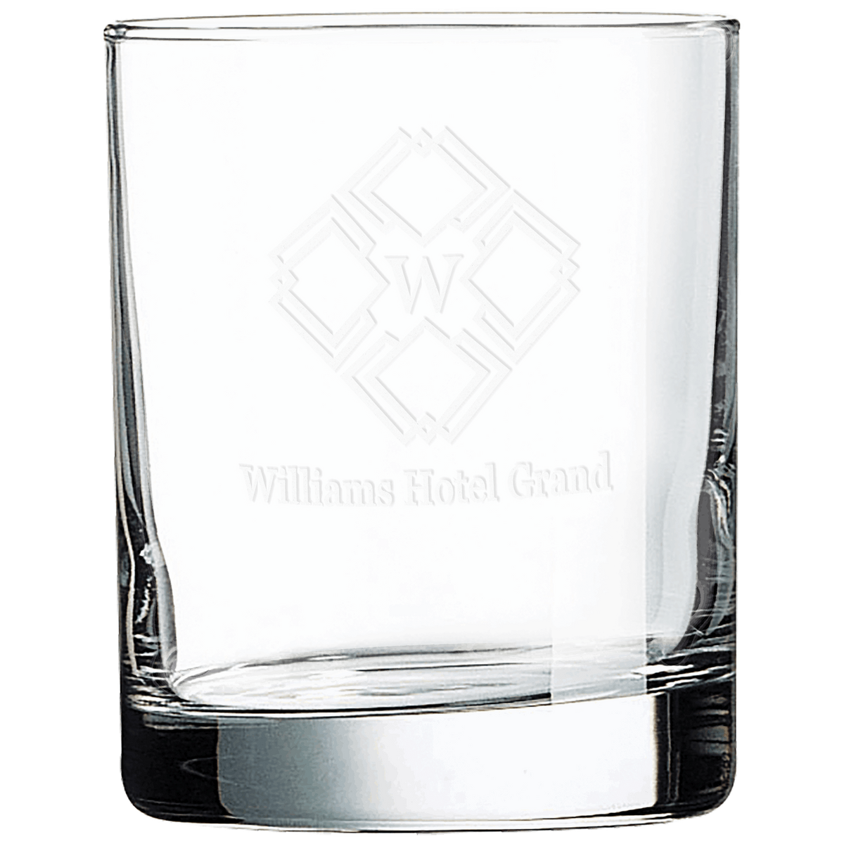 10 Half Oz On The Rocks Glass - Laser Engraved Drinkware
