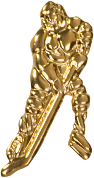 Ice Hockey Lapel Pin - Custom Laser Engraved
