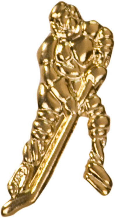 Ice Hockey Lapel Pin - Custom Laser Engraved