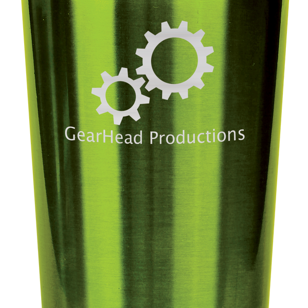 16 Oz Gloss Travel Mug - Laser Engraved Drinkware
