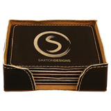 Square 6 Coaster Set - Laser Engraved Drinkware