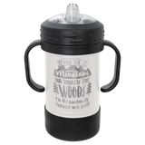 10 oz Sippy Cup Tumbler - Laser Engraved Drinkware