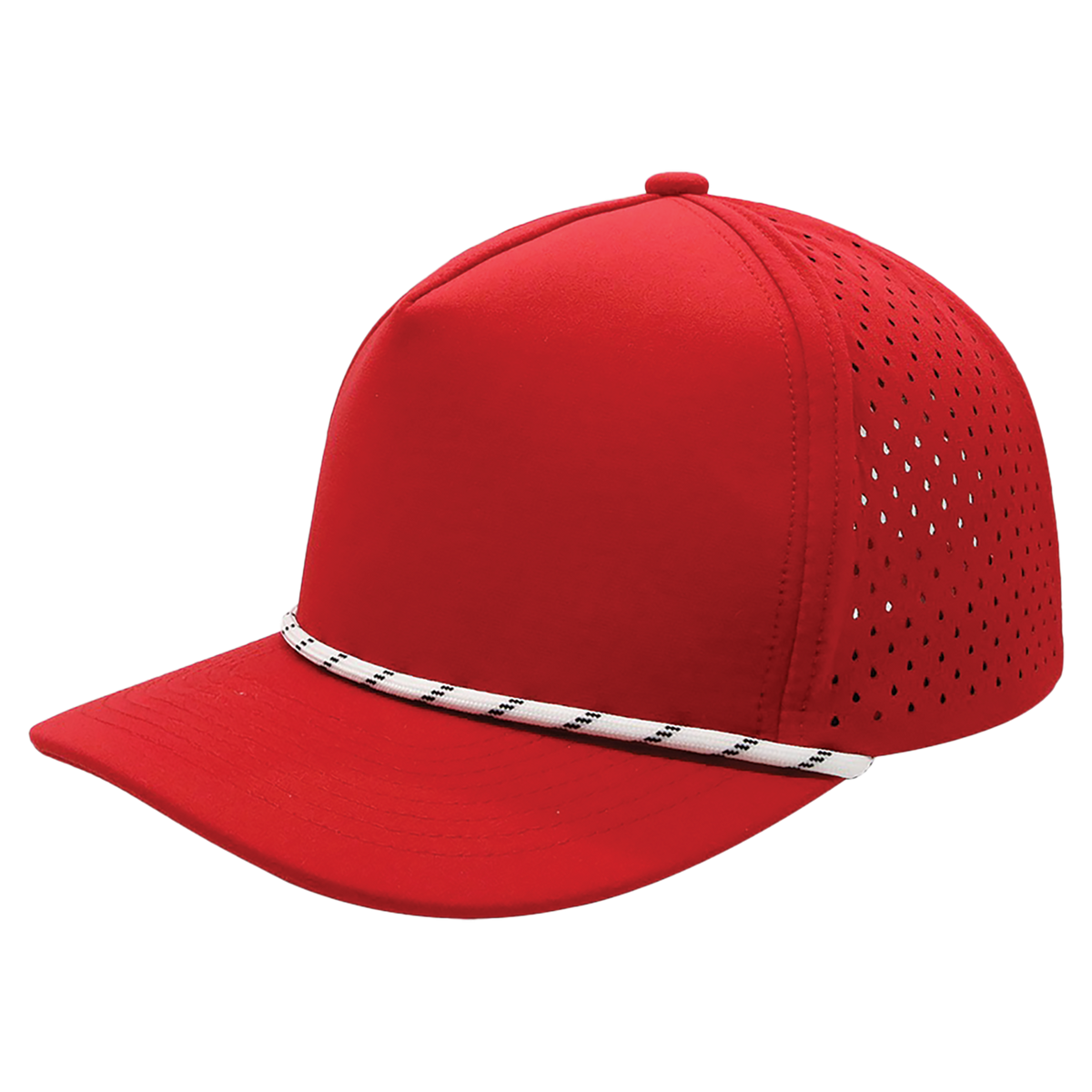 BrimCo Performance Rope Hat - Red-White Rope