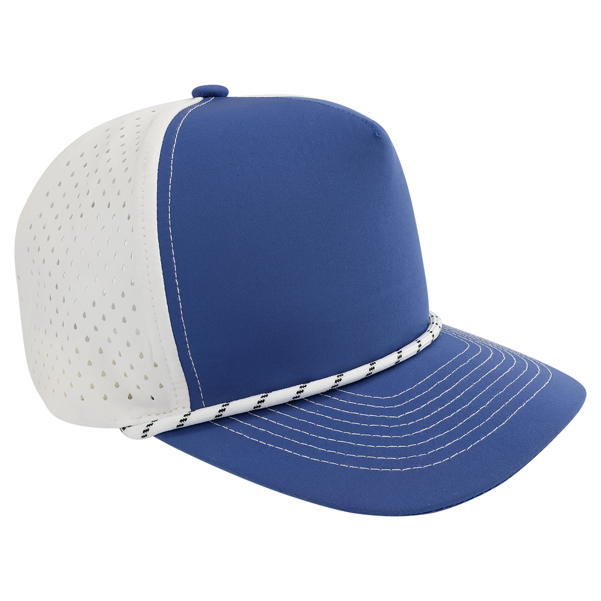 BrimCo Performance Rope Hat - Royal Blue/White-White Rope