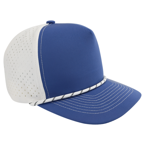BrimCo Performance Rope Hat - Royal Blue/White-White Rope