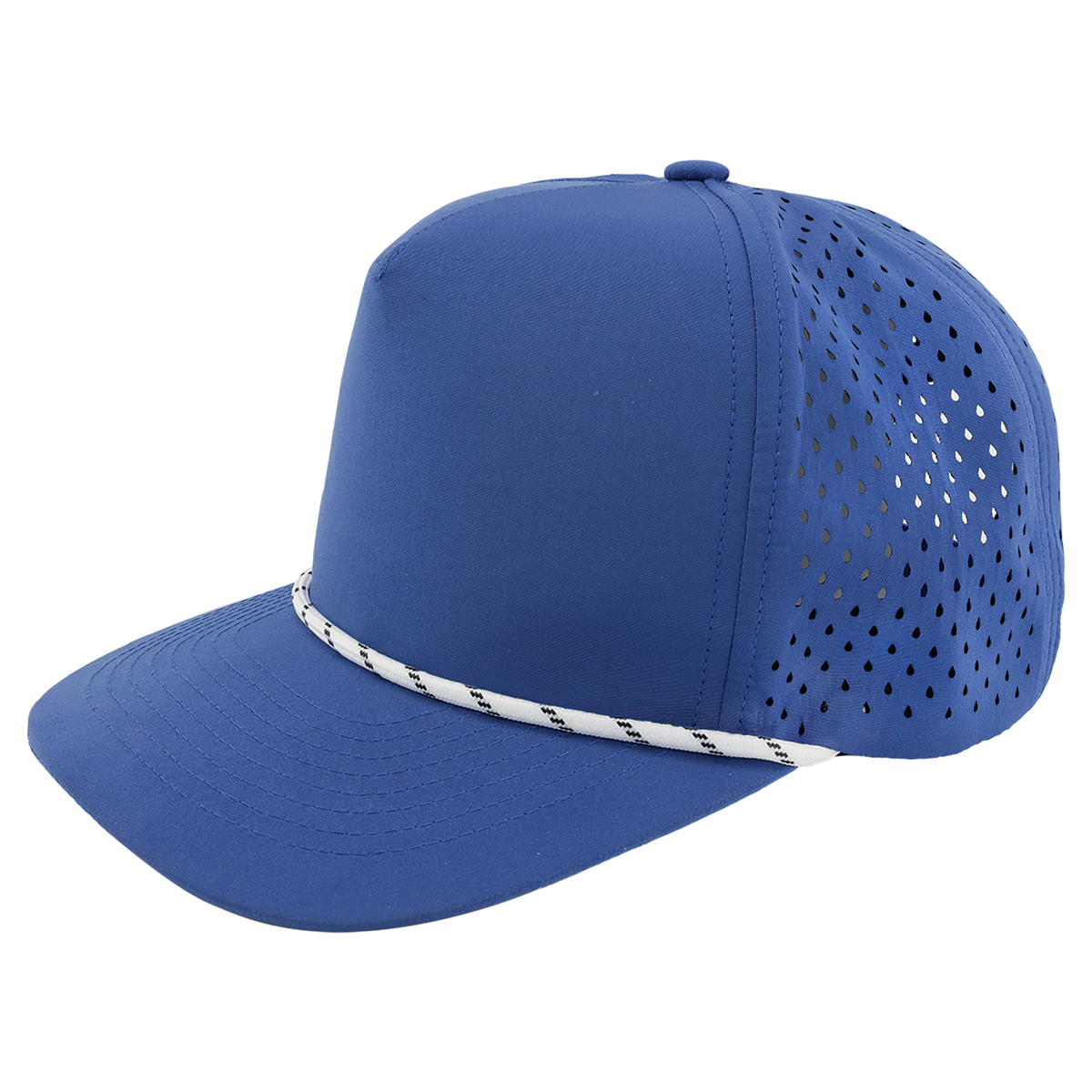 BrimCo Performance Rope Hat - All Blue-White Rope