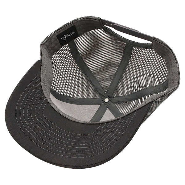 BrimCo Classic Trucker Hat - Black-Charcoal