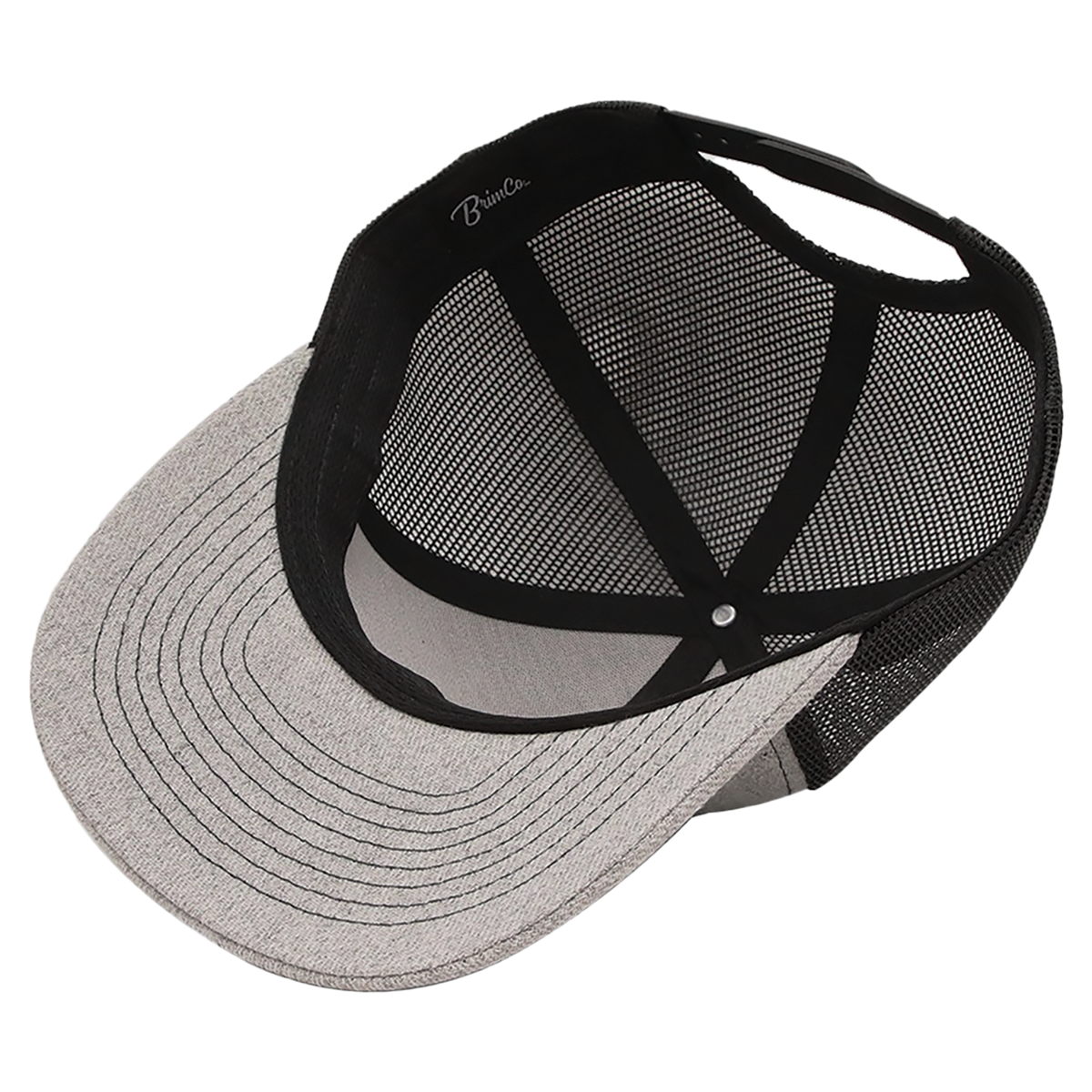 BrimCo Classic Trucker Hat - Heather Gray-Black